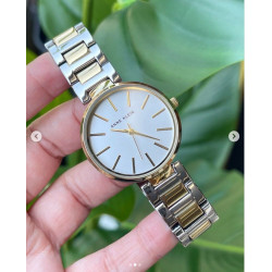 Reloj Anne Klein Ak/2787svtt Original Nuevo Plateado Dorado Blanco