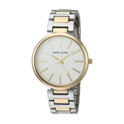 Reloj Anne Klein Ak/2787svtt Original Nuevo Plateado Dorado Blanco
