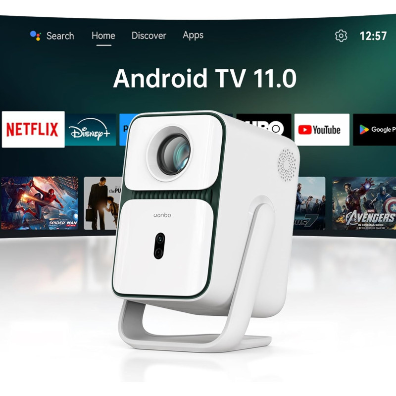 Wanbo Proyector T2 Ultra Certificado Full HD ANDROID 11
