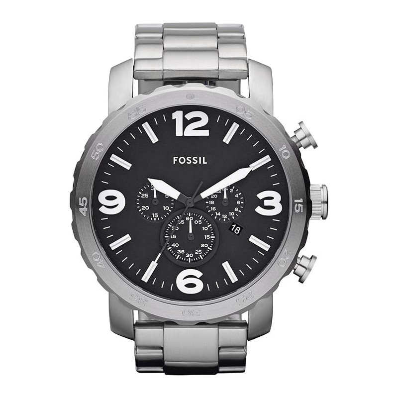 Reloj Fossil Nate Jr1353 Cronografo Acero Inoxidable