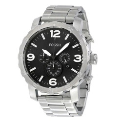 Reloj Fossil Nate Jr1353 Cronografo Acero Inoxidable