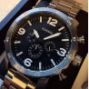 Reloj Fossil Nate Jr1353 Cronografo Acero Inoxidable