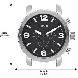 Reloj Fossil Nate Jr1353 Cronografo Acero Inoxidable