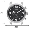 Reloj Fossil Nate Jr1353 Cronografo Acero Inoxidable