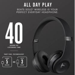 Auricular Audifono Beats Solo 3 Bluetooth Negro Sellado