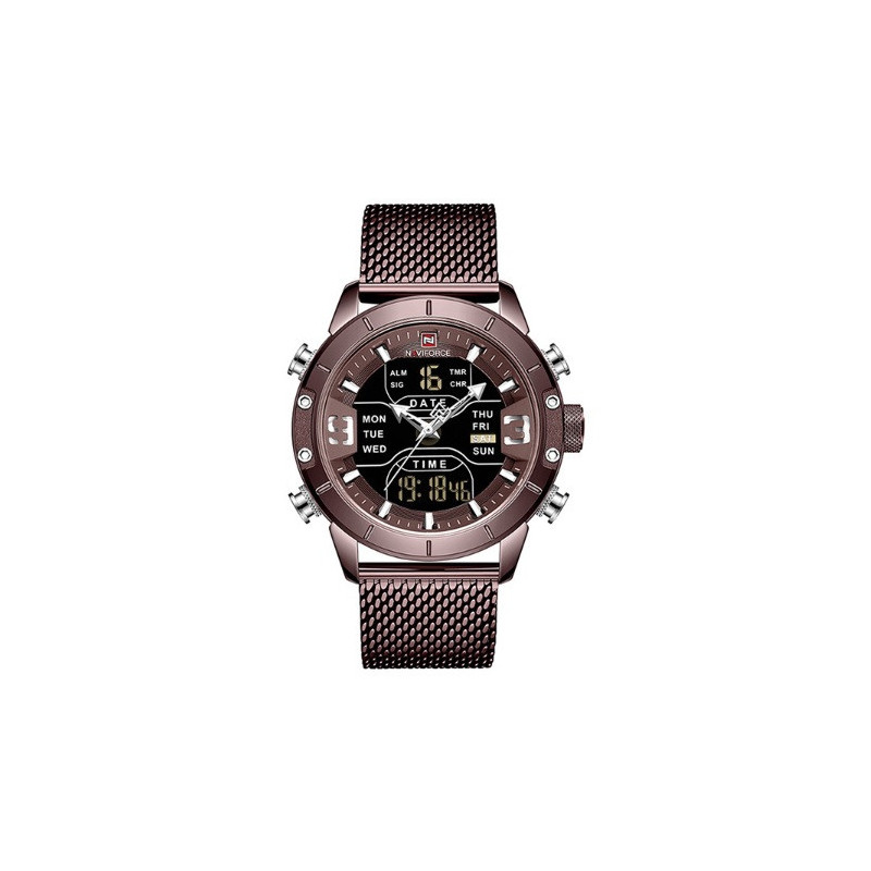 Reloj Naviforce Militar 9153 Analogo Digital A Inoxidable