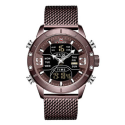 Reloj Naviforce Militar 9153 Analogo Digital A Inoxidable