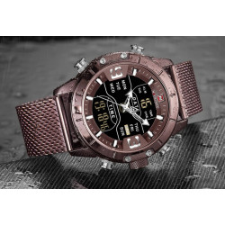 Reloj Naviforce Militar 9153 Analogo Digital A Inoxidable