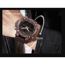 Reloj Naviforce Militar 9153 Analogo Digital A Inoxidable