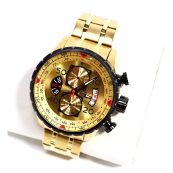 RELOJ INVICTA AVIATOR 17205 ENCHAPADO ORO 18K