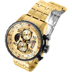 RELOJ INVICTA AVIATOR 17205 ENCHAPADO ORO 18K