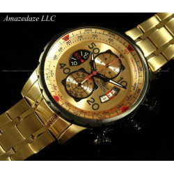 RELOJ INVICTA AVIATOR 17205 ENCHAPADO ORO 18K