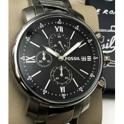 Reloj Fossil Acero Plateado Para Hombre Bq1000 42 Mm