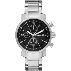 Reloj Fossil Acero Plateado Para Hombre Bq1000 42 Mm