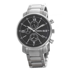 Reloj Fossil Acero Plateado Para Hombre Bq1000 42 Mm