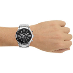 Reloj Fossil Acero Plateado Para Hombre Bq1000 42 Mm